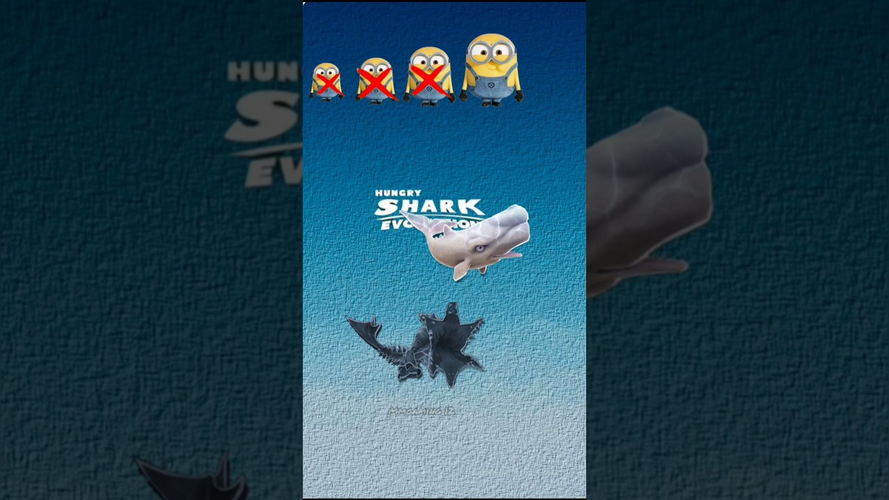 Hungry Shark Evolution Minions Shark vs Aby Shark Photo Sate #new #shorts