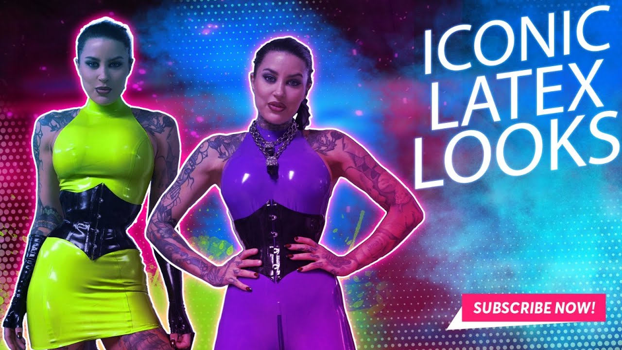 Shiny Latex Try On Haul [4K] Mika Katana