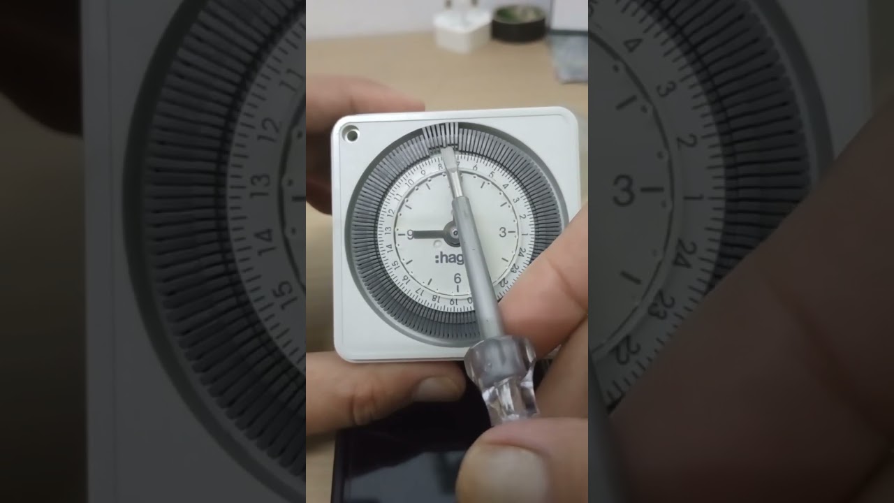 Setting adjust timer Hager 24hrs