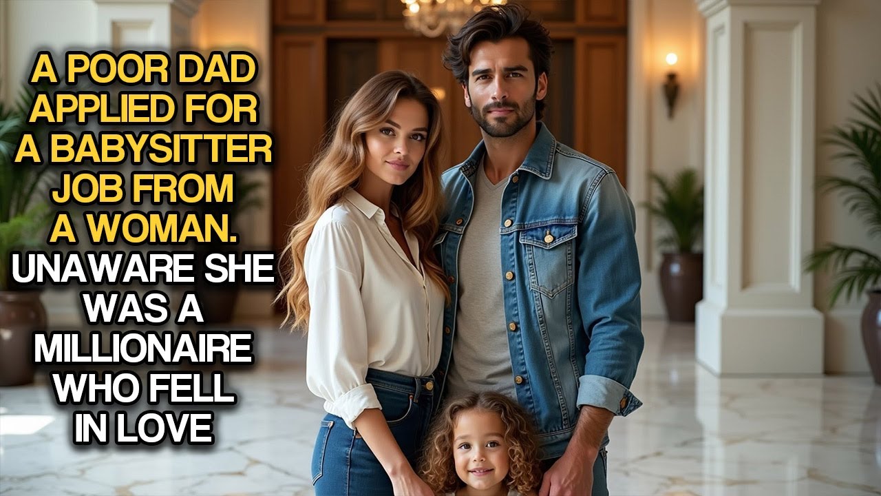 A Poor Dad Applied For A Babysitter Job From A Woman, Unaware She Was A Millionaire Who Fell In Love