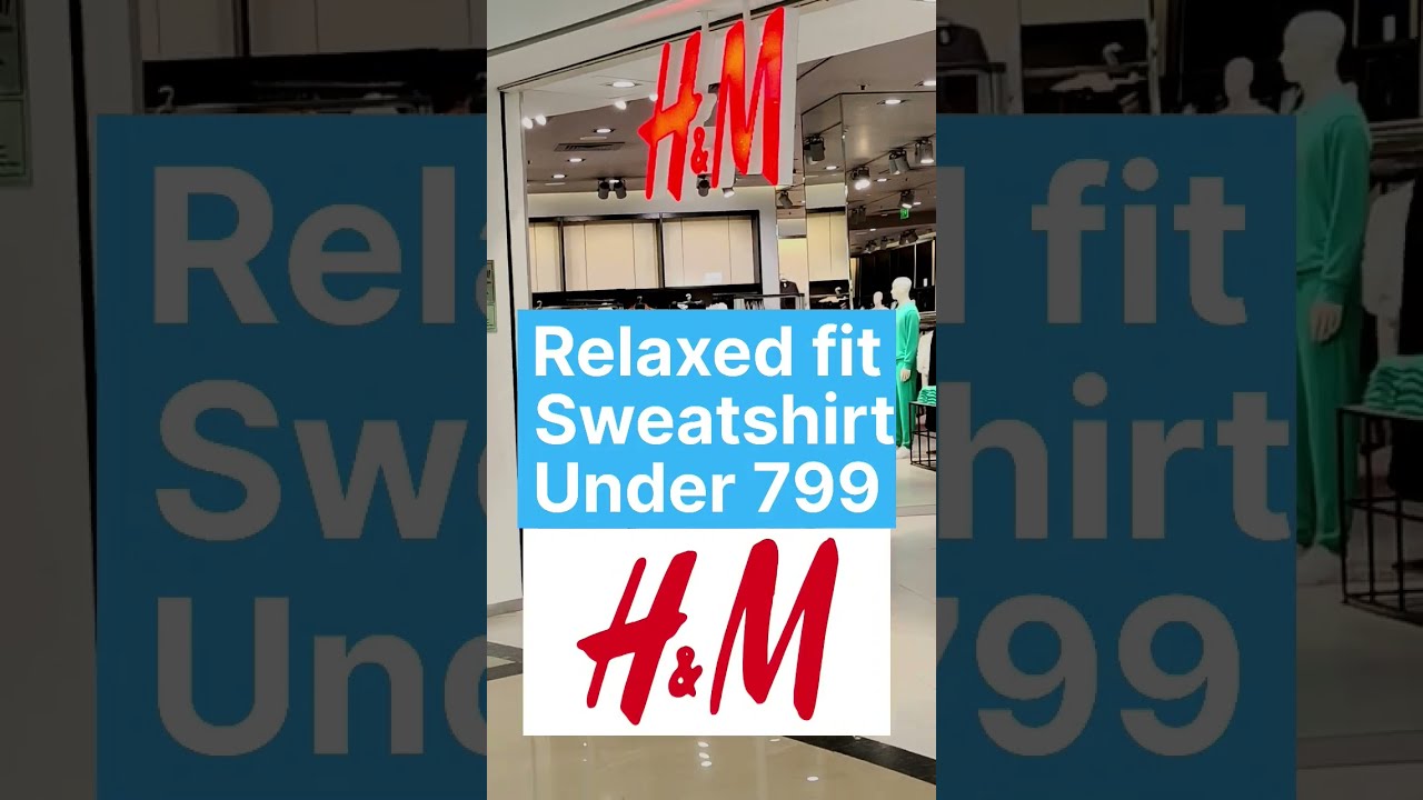 H&M Sweatshirt Under 799 | Themensfashion #shorts #sweatshirt #mensfashion #oversize