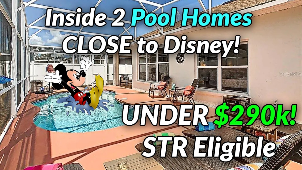 Orlando Pool Home UNDER $290K &mdash; Inside 2 FL Homes Near Disney | Furnished & Renovated!