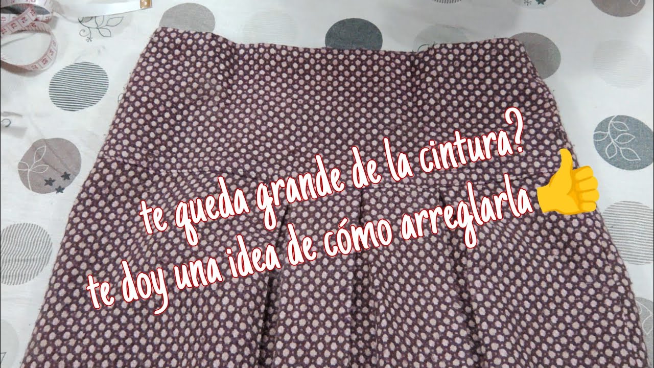✂️🪡Cómo arreglar de la cintura una falda que te queda grande
