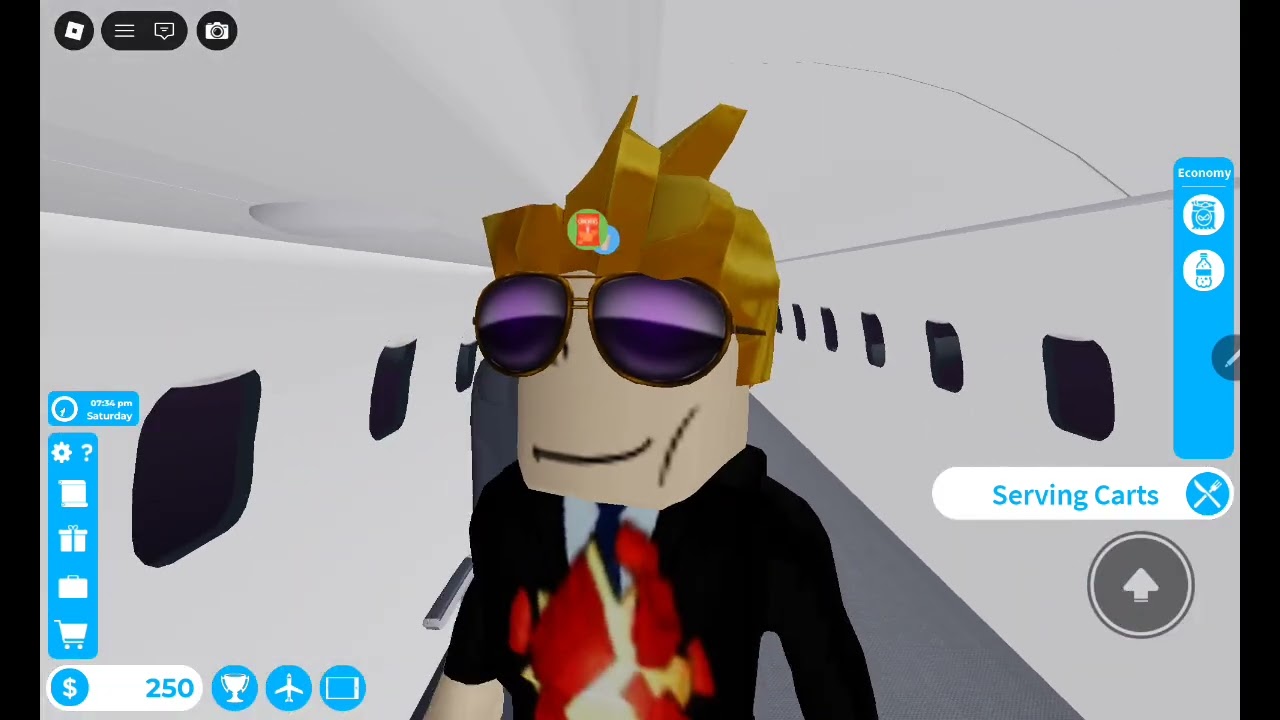 Playing in roblox cabin crew simulator:⁠-⁠)