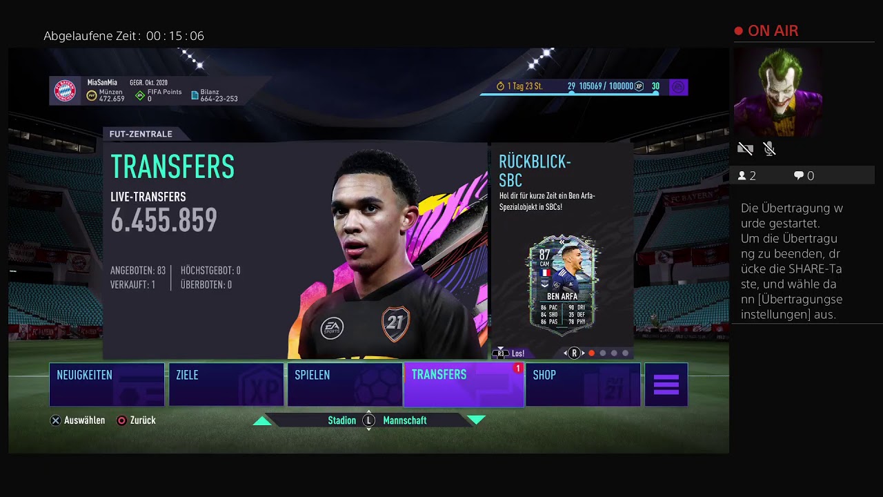 Prime icon wird gezogen