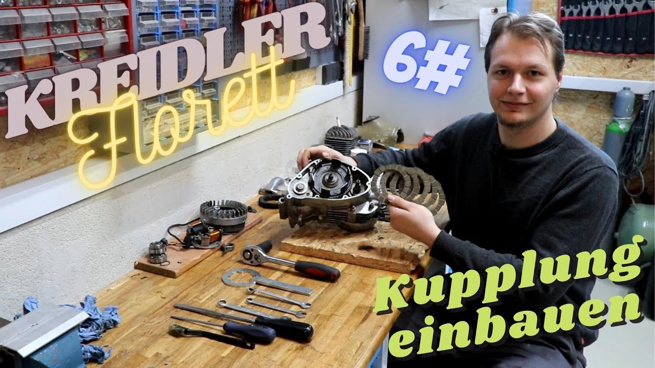 Kreidler Florett K54 Motor 6# Kupplung einbauen | Restauration & Technik