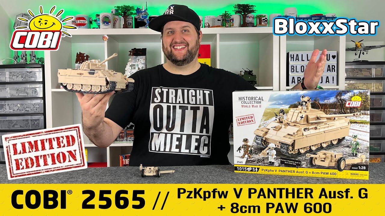 COBI&reg; 2565 💥 PzKpfw V Panther Ausf. G + 8 cm PAW 600 💥 LIMITED EDITION ▶️ REVIEW & HISTORY 💬 📽️ 4K