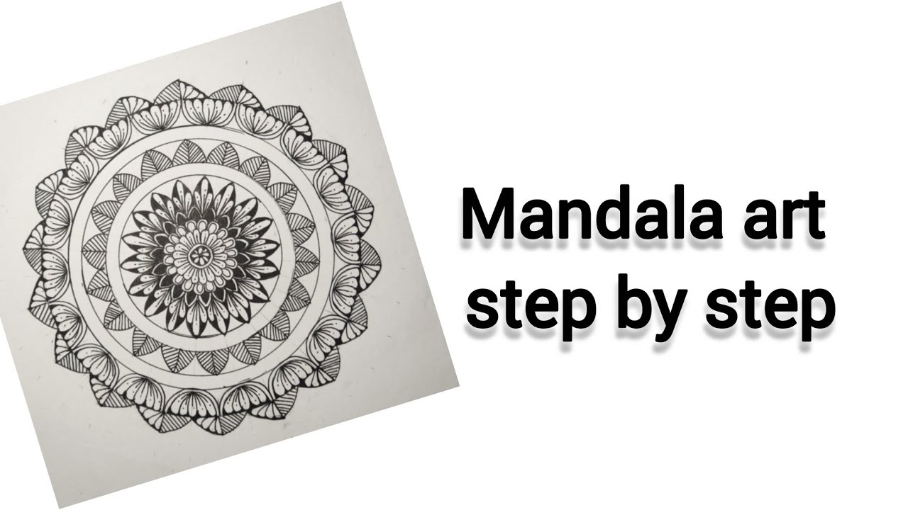 How to draw mandala art for beginners. mandala art step by step. easy mandala art #mandalatutorial 