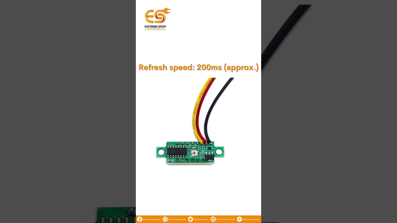 0.28 Inch 2.5V-30V Mini digital voltmeter | 3 wire voltmeter | digital voltmeter | voltmeter dc