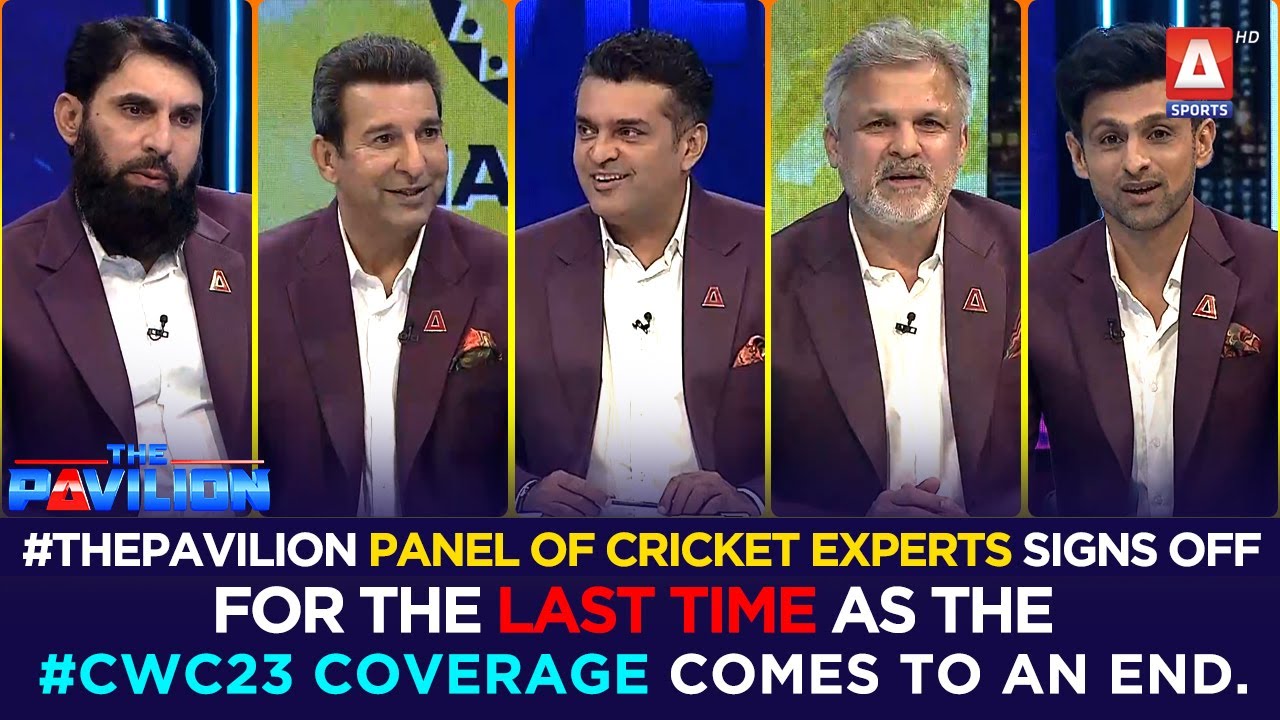#ThePavilion panel of cricket experts signs off for the last time as the #CWC23 coverage