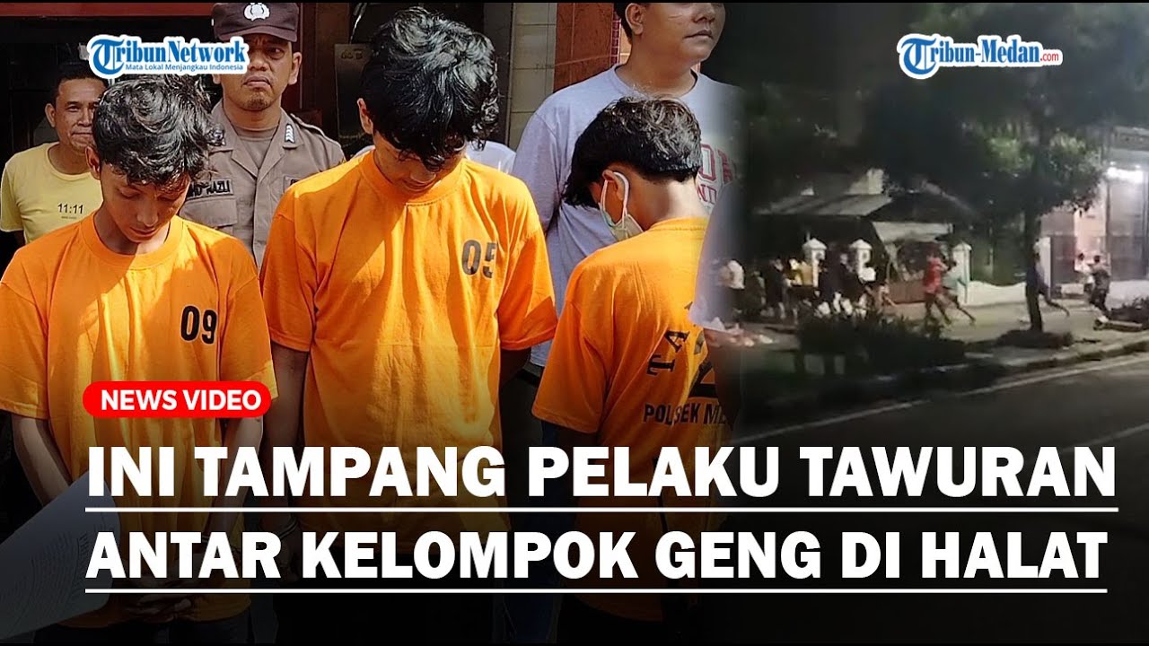 POLISI TANGKAP 3 PELAKU TAWURAN Antar Kelompok Geng Di Jalan Halat Medan, Berikut Tampang Pelaku❗