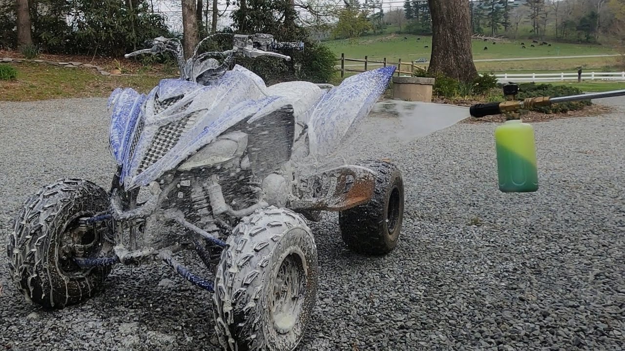 Лучший способ помыть спортивный квадроцикл Raptor 700R