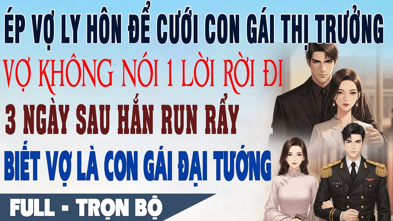 💕 Truyện Ngôn Tình ÉP VỢ LY HÔN ĐỂ CƯỚI BỒ 3 Ngày Sau Hắn Run Rẩy Biết Vợ Là Con Gái Đại Tướng