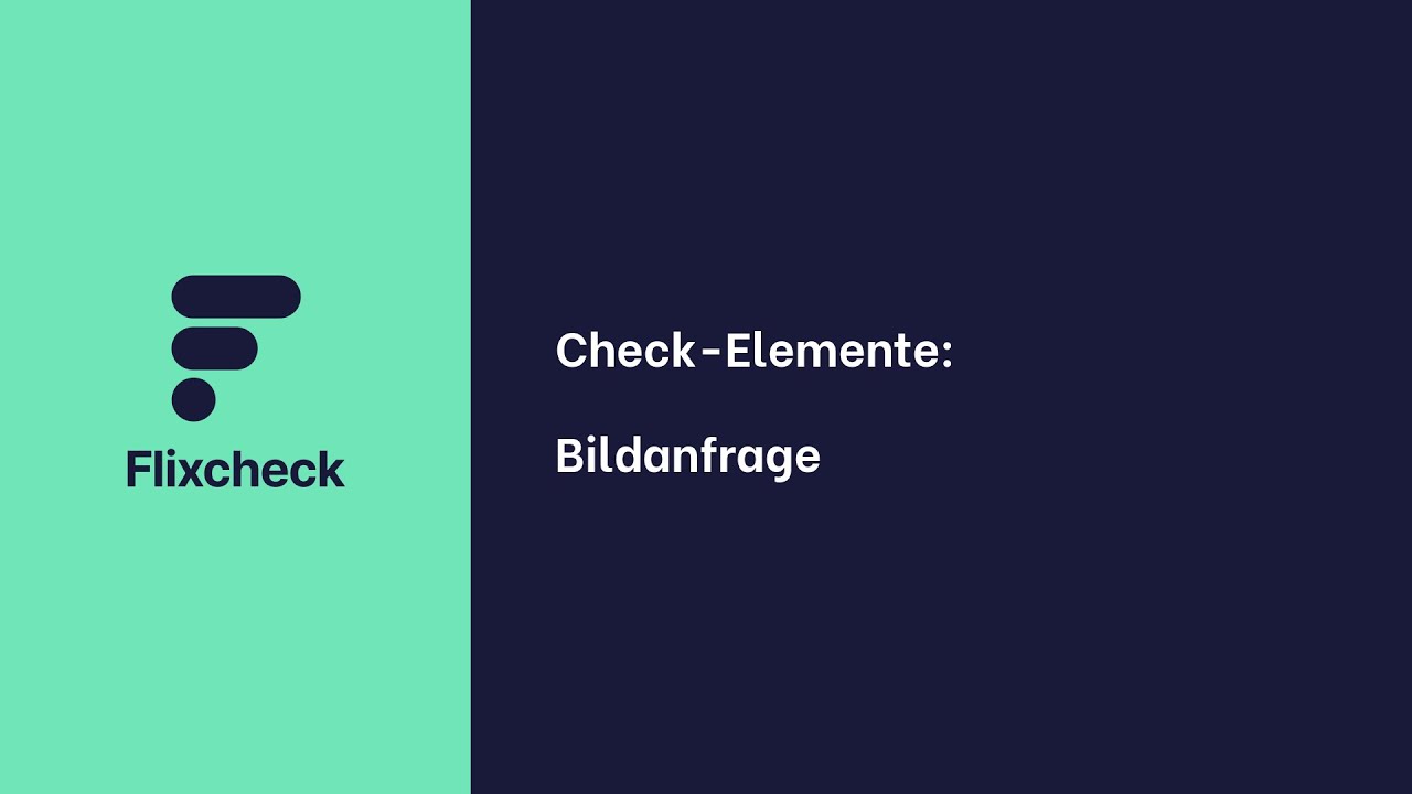 Check-Elemente: Bildanfrage