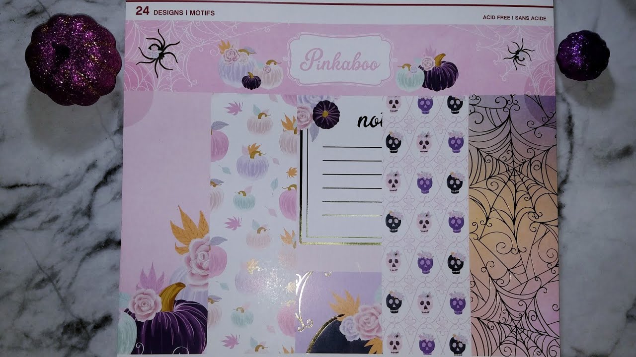 Pinkaboo Halloween Paper Pad Flip-Thru