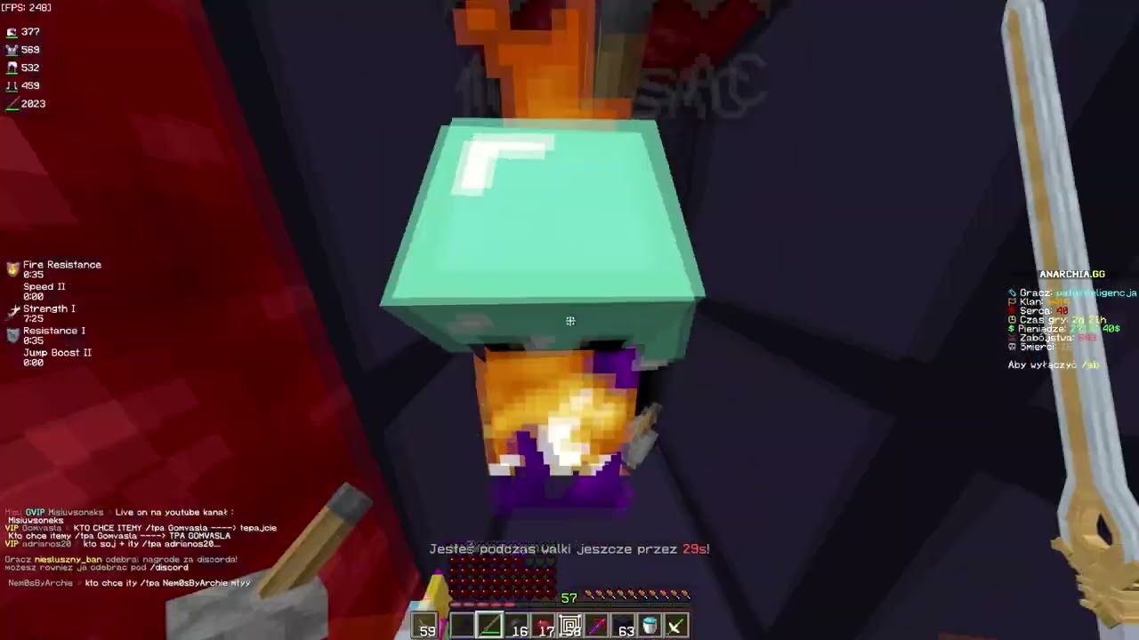 7 minut dominacji nad graczami | lifesteal smp na anarchii.gg