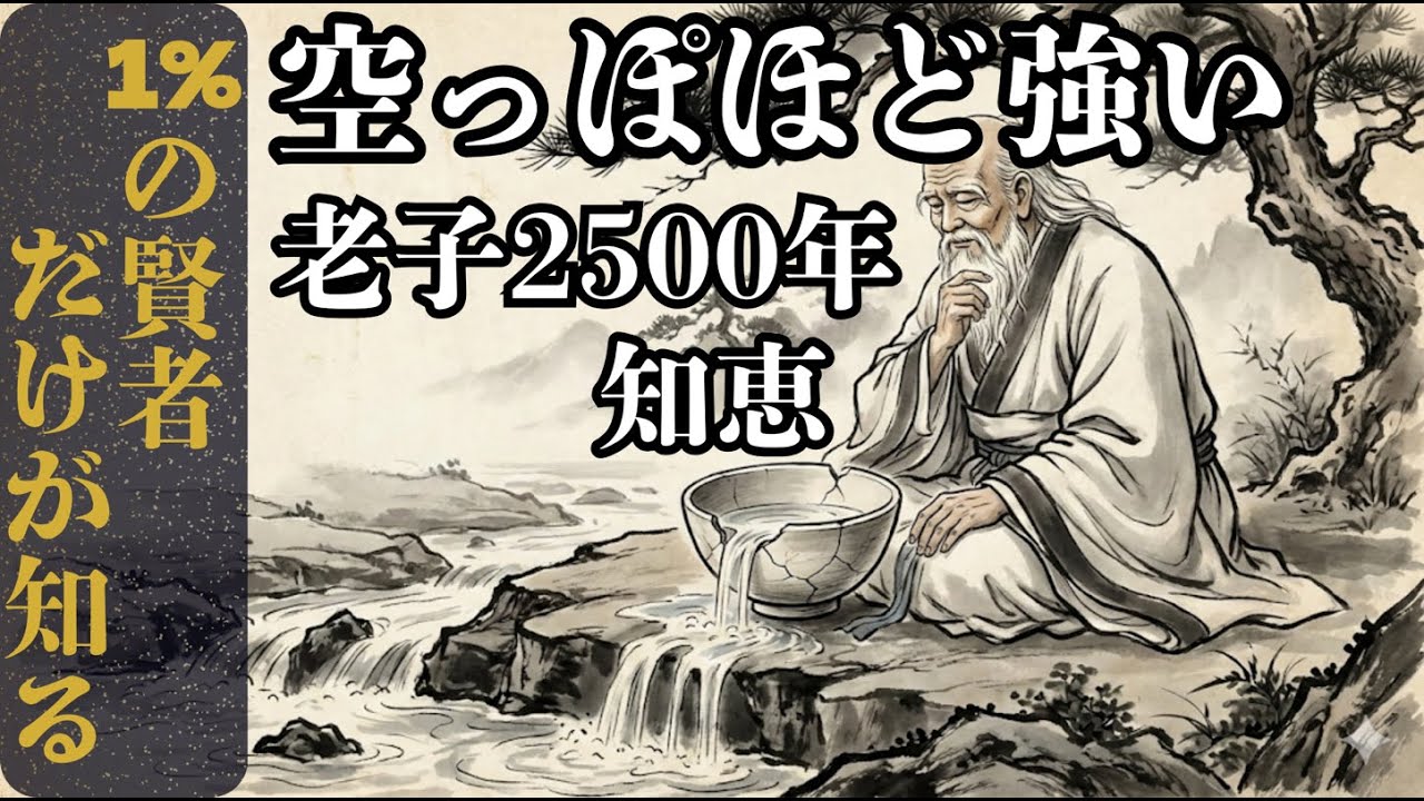 【老子の教え】空っぽであるほど強くなる〜無知と空虚が最強の武器である理由〜