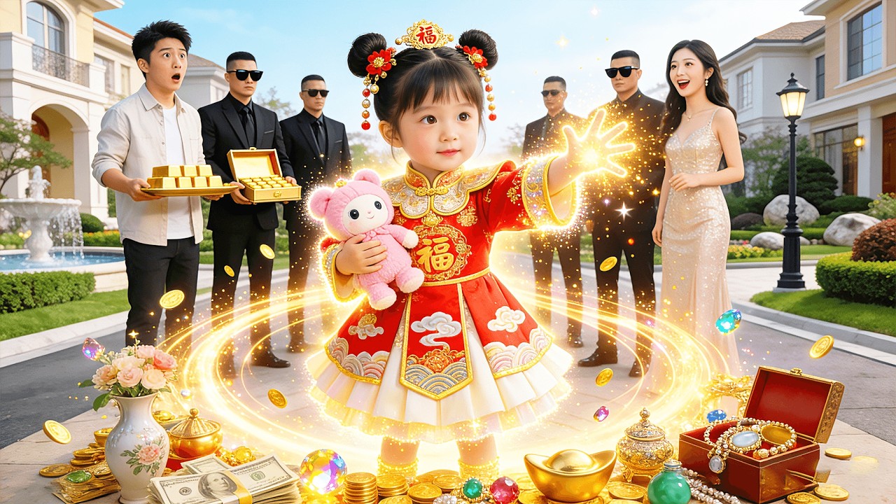 🎉小财神被贬凡间成小萌宝，却拥有透视神眼！谁料豪门千金把她带回家，她一眼看穿古董真假、赌石暴涨，从此成了豪门小福星！#chinesedrama #短劇推薦 #短劇 #穿越 #古裝 #萌娃