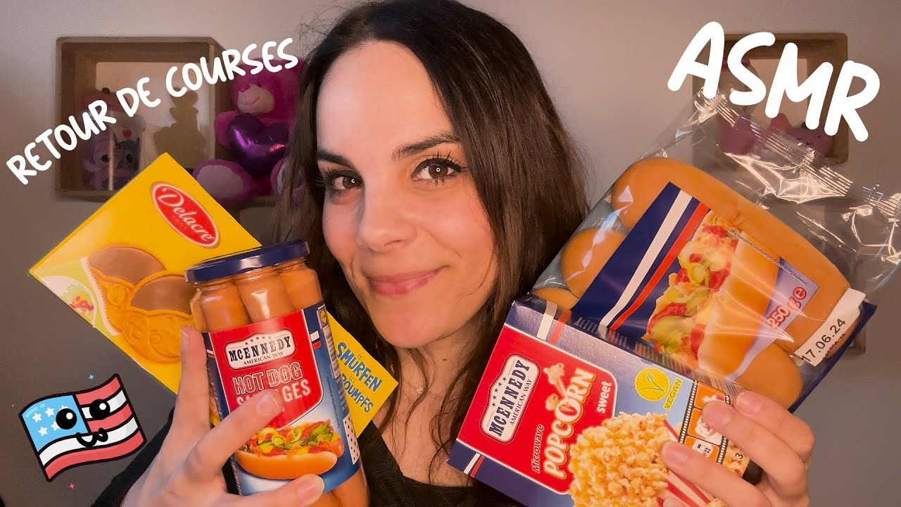 ASMR: Retour de courses 🛍️🇺🇸🤍 (Lidl et Aldi)
