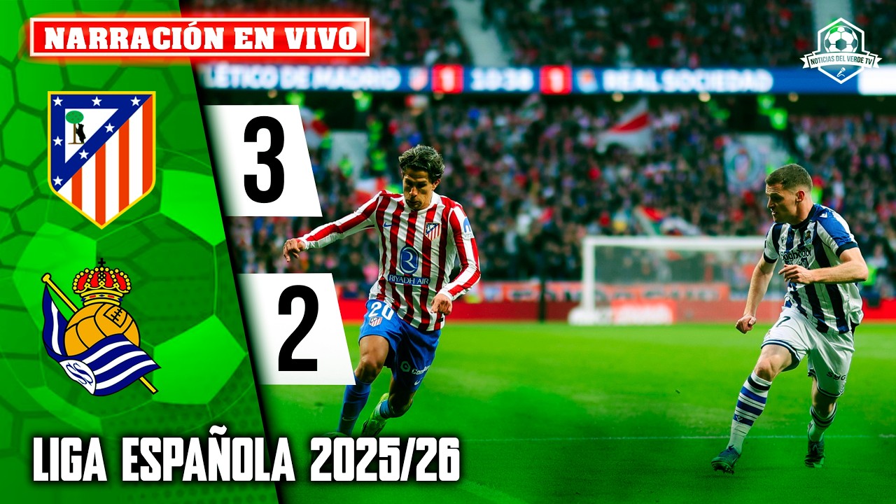 🔴 ATLETICO MADRID VS REAL SOCIEDAD EN VIVO / JUEGA JULIAN ALVAREZ LA LIGA ESPAÑOLA