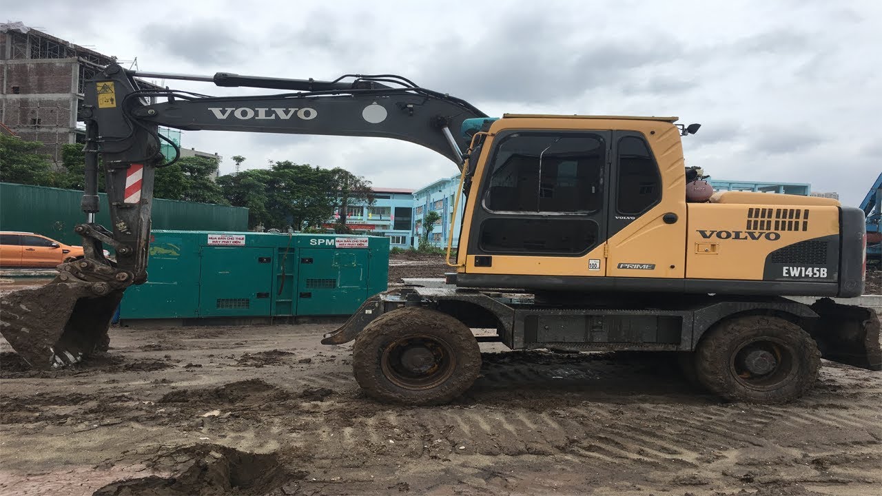 Volvo Wheel Excavator EW145 | Máy Xúc Bánh Lốp VOLVO EW145B Đời 2009 | Xuân Mạnh Vlogs