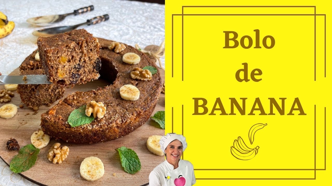 BOLO DE BANANA COM AVEIA SEM TRIGO E SEM LEITE / Lilian Chef