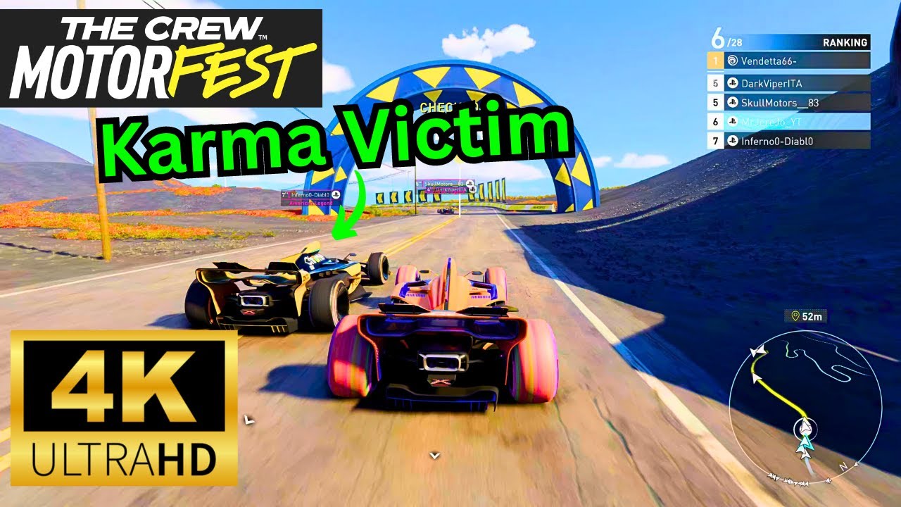 HE IS A KARMA VICTIM !!! - THE CREW MOTORFEST GRAND RACE 28 PLAYER PVP