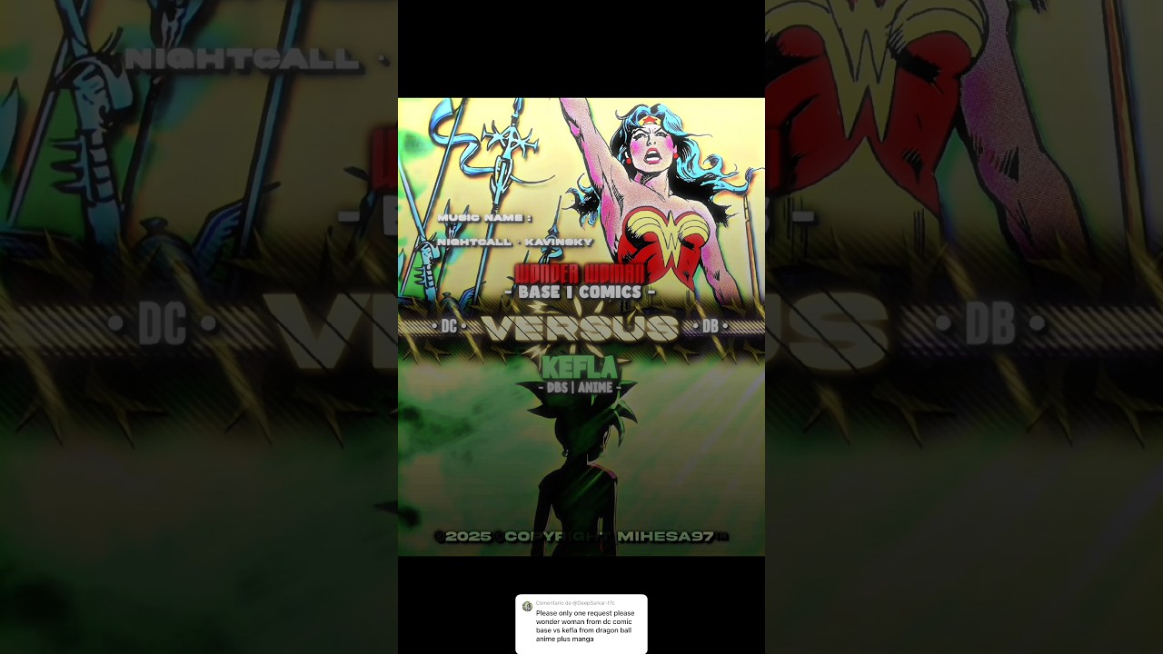 Wonder Woman vs Kefla #Battle #Versus #VS #DC #DragonBall