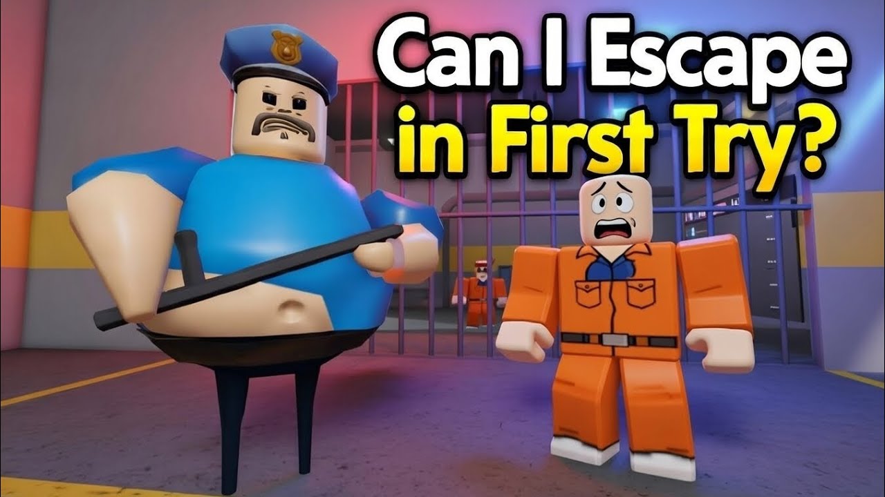 Roblox Barry Prison Escape! Can I Escape on My First Try? 😱 