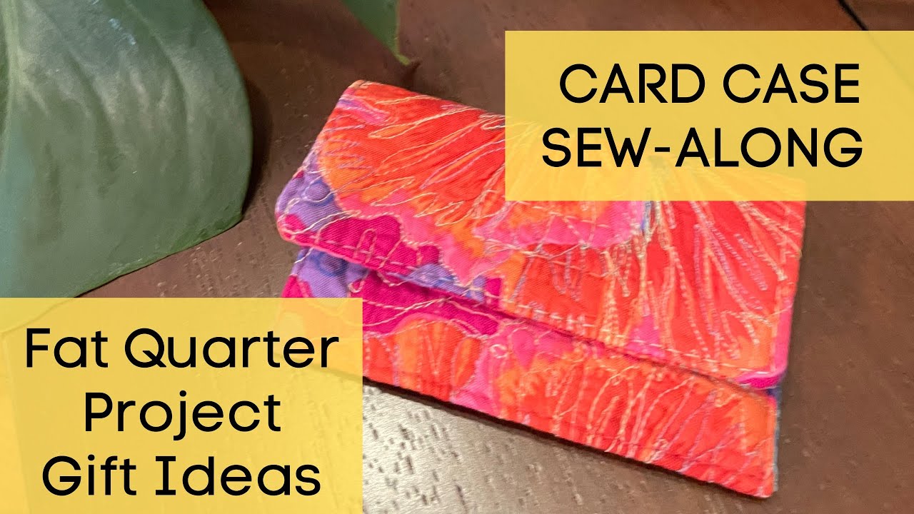 How to Sew a Business Card Holder - Sewing Video Tutorial - Quick and Easy - Use Your Scraps!