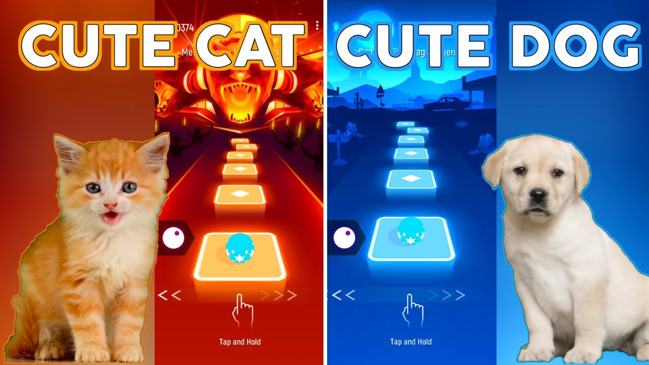 Imagine Dragons - Enemy: Cat vs Dog | Tiles Hop EDM Rush