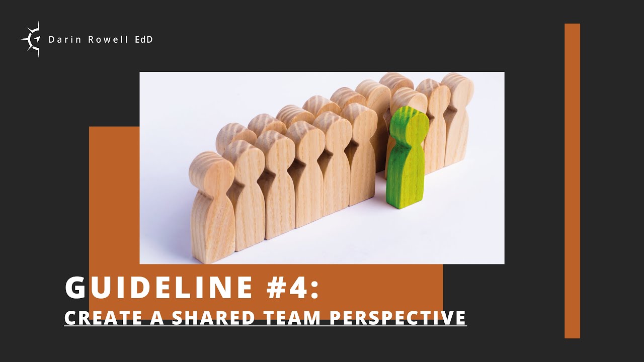 Guideline #4: Create a Shared Team Perspective