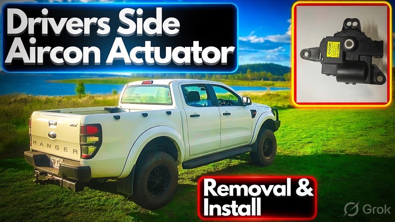 Шум за приборной панелью Ford Ranger, снятие и установка привода кондиционера