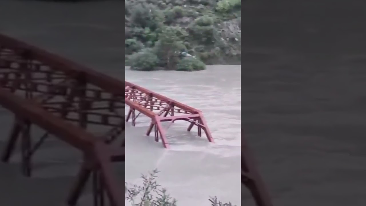 🌊 Bridge Swept Away by Raging Floodwaters! 😱