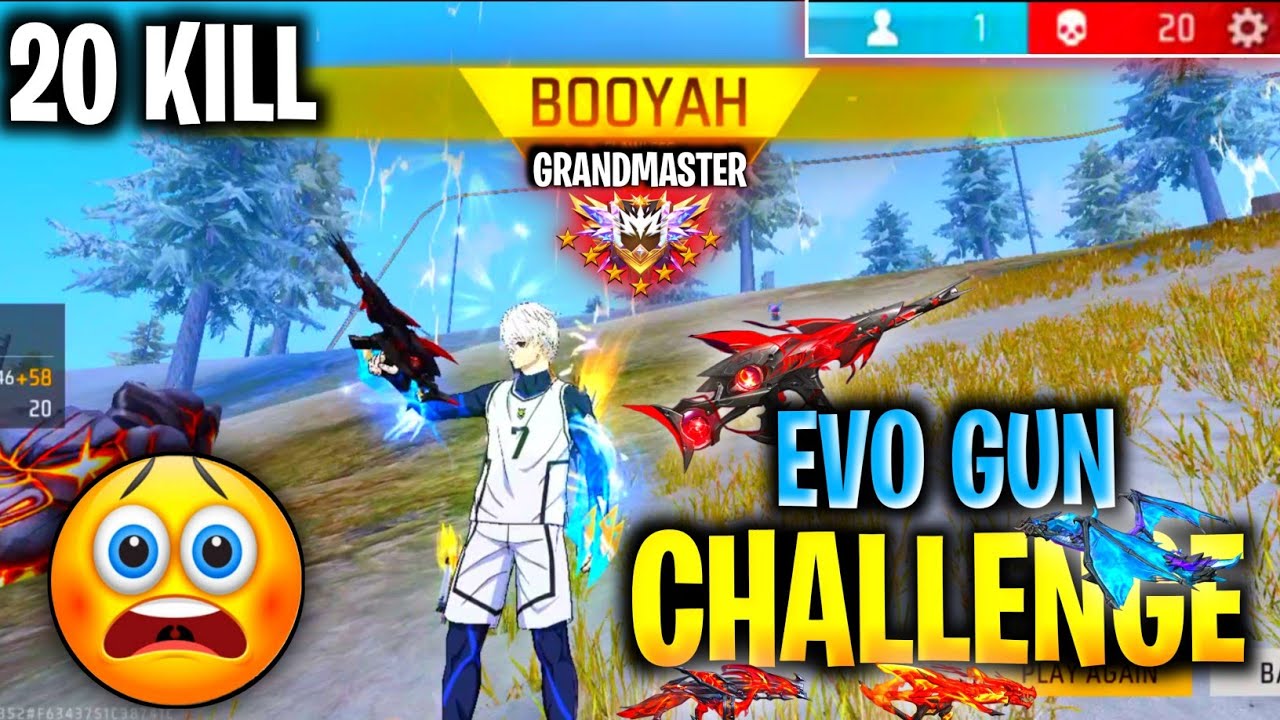 20 Kill Solo Vs Squad Grandmaster Lobby 🥵 | Only Evo GUN Challenge Winter Update 😨