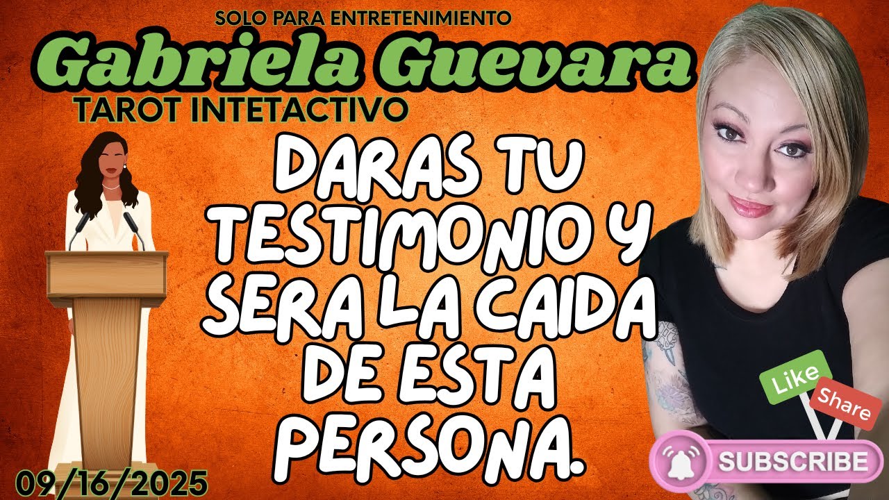 Daras tu testimonio y sera la caida de esta persona.