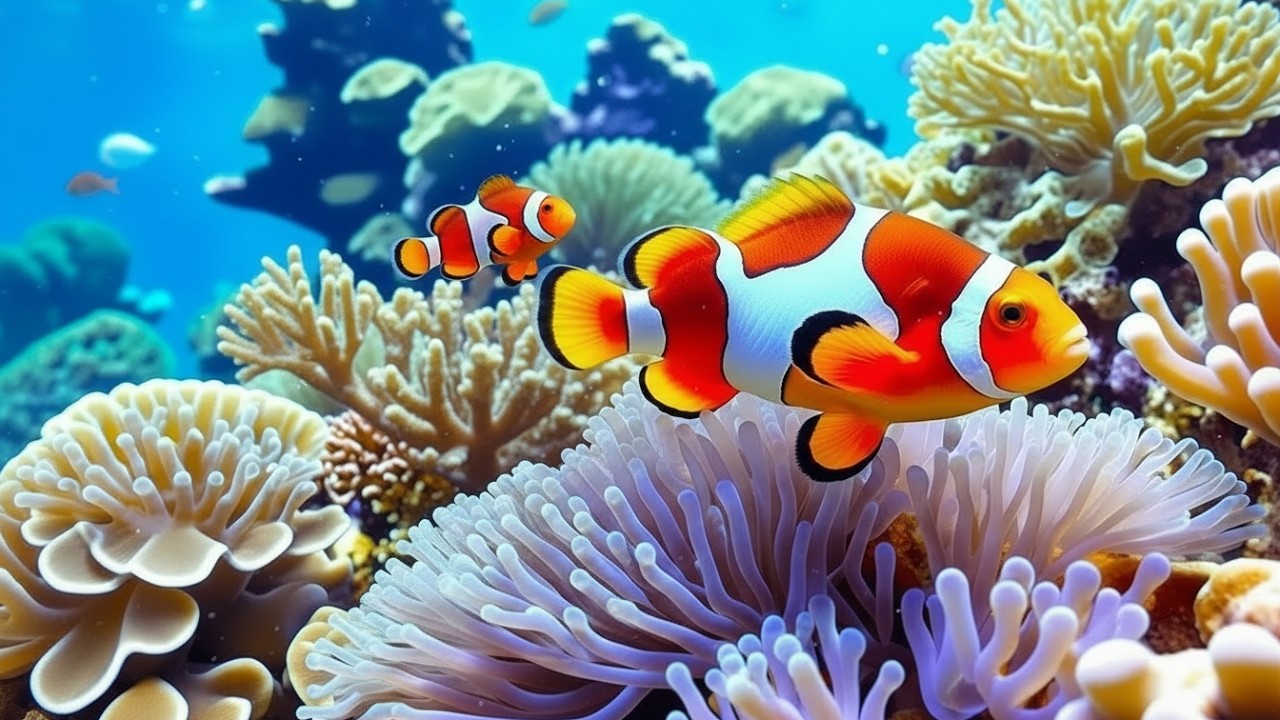 Stunning 4K Aquarium Video | Tropical Fish Tank, Coral Reef Colors & Relaxing Sleep Sounds