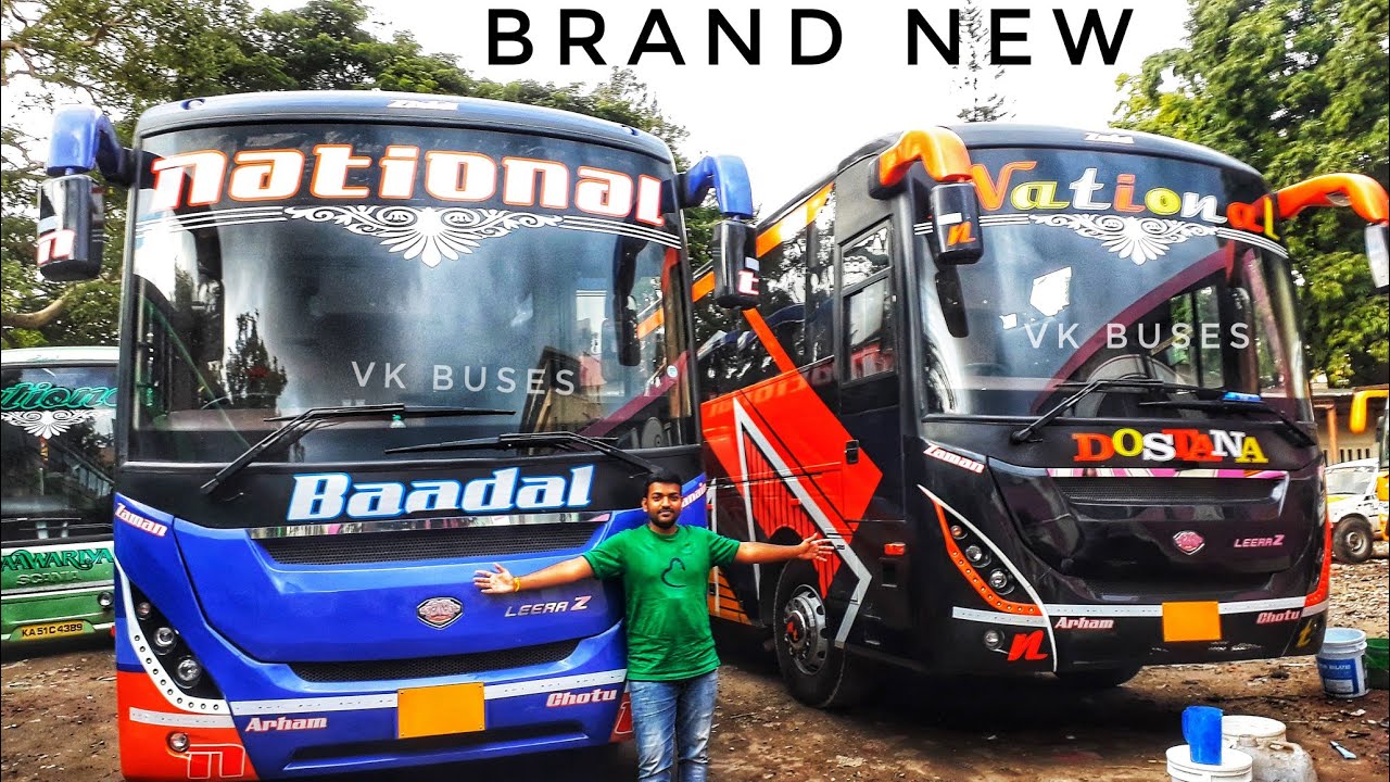 BRAND NEW ASHOK LEYLAND AC SLEEPER BUSES MG BODY BUILT | NATIONAL TRAVELS| !!!Bangalore- Mumbai