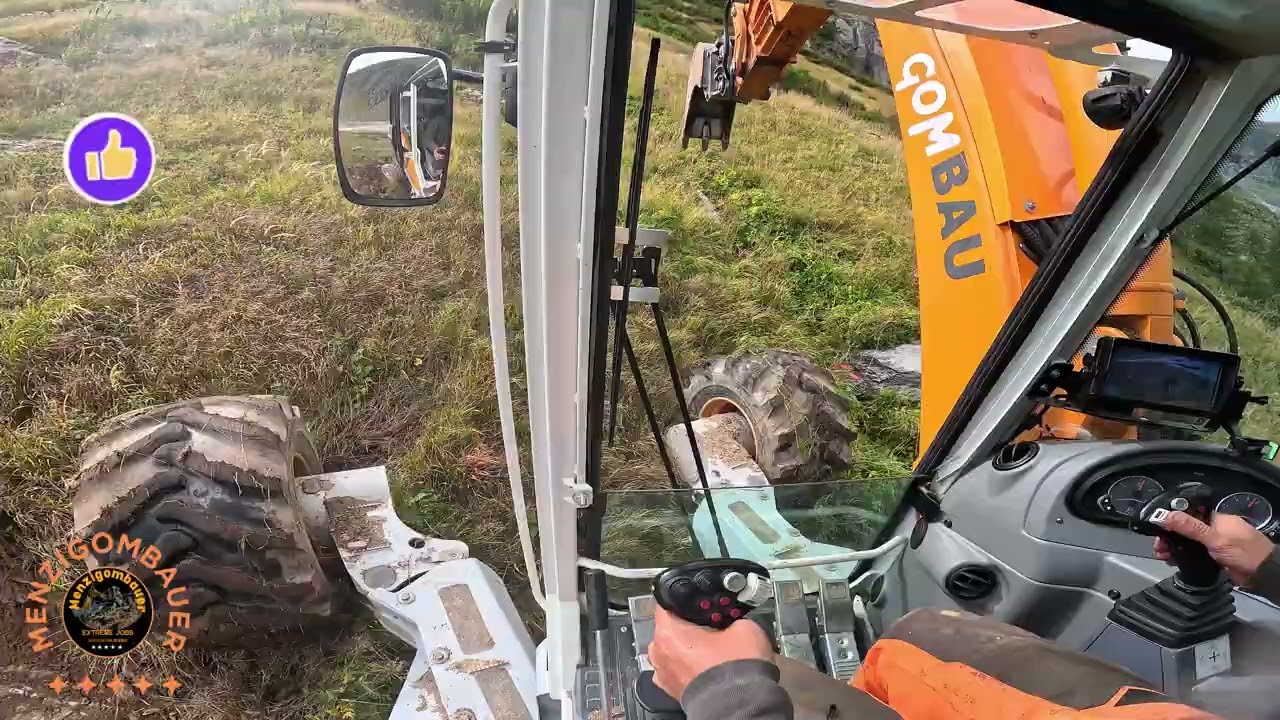Menzi Muck  M335 Noch ein bisschen Lärm, und der Fels gibt endlich nach!