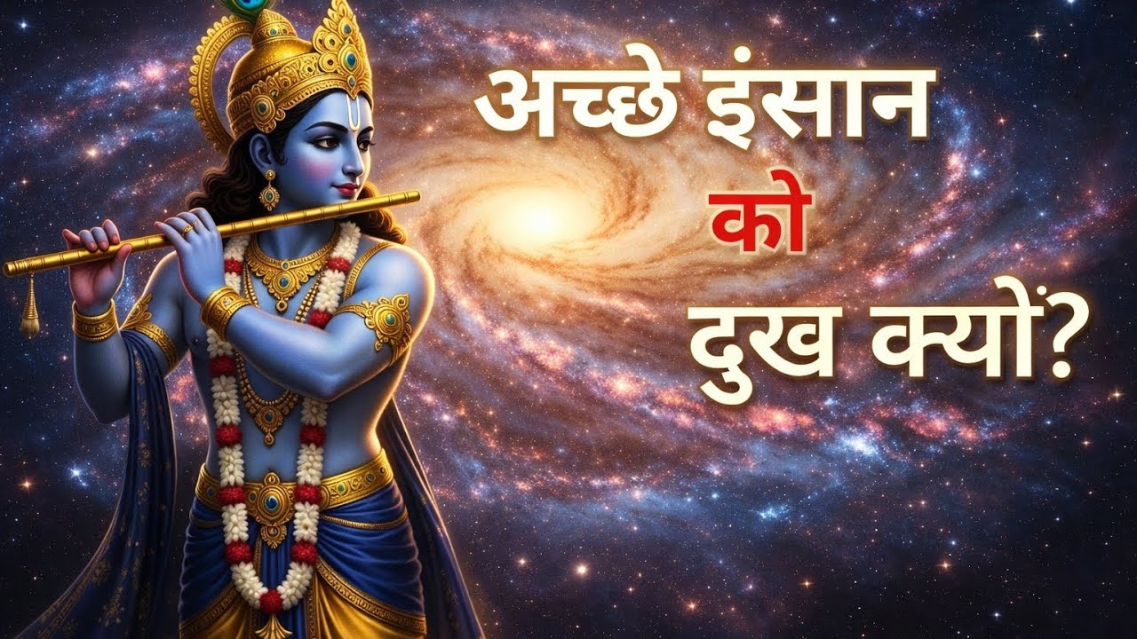 क्यों मिलता है अच्छे इंसान को दुख? श्रीकृष्ण का कठोर जवाब | Bhagwat Gita Karma | संपूर्ण गीता सार