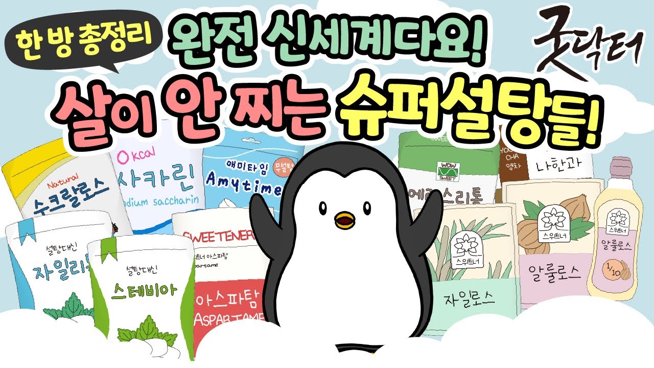 대체감미료(대체당) 11종 총정리 + 최고의 제품 4종 공개