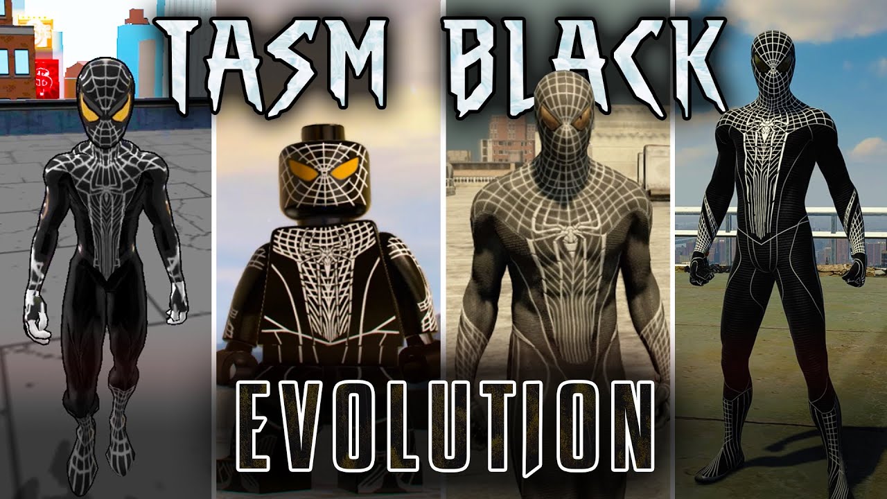 Evolution of The Amazing Spider-Man Black Suit in Spider-Man Games (2000 - 2023)
