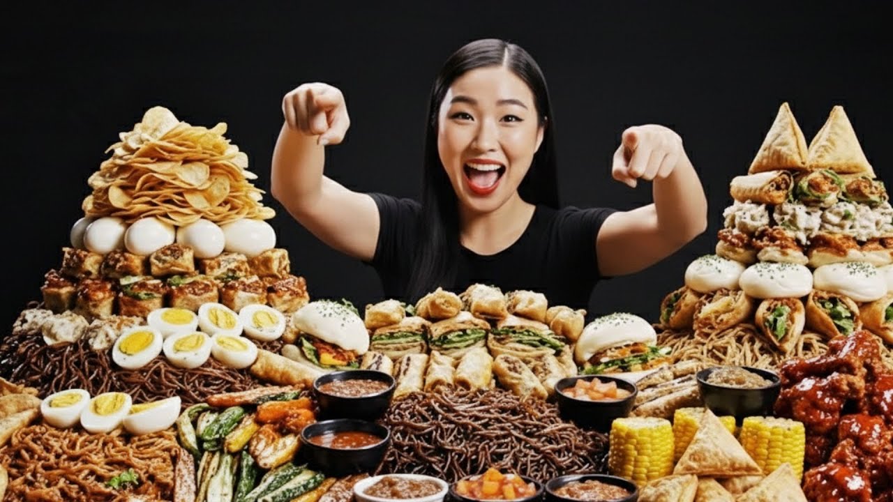 “EATING ASMR | Savory Feast with Korean Girl, Mouthwatering Snacks & Juicy Treats