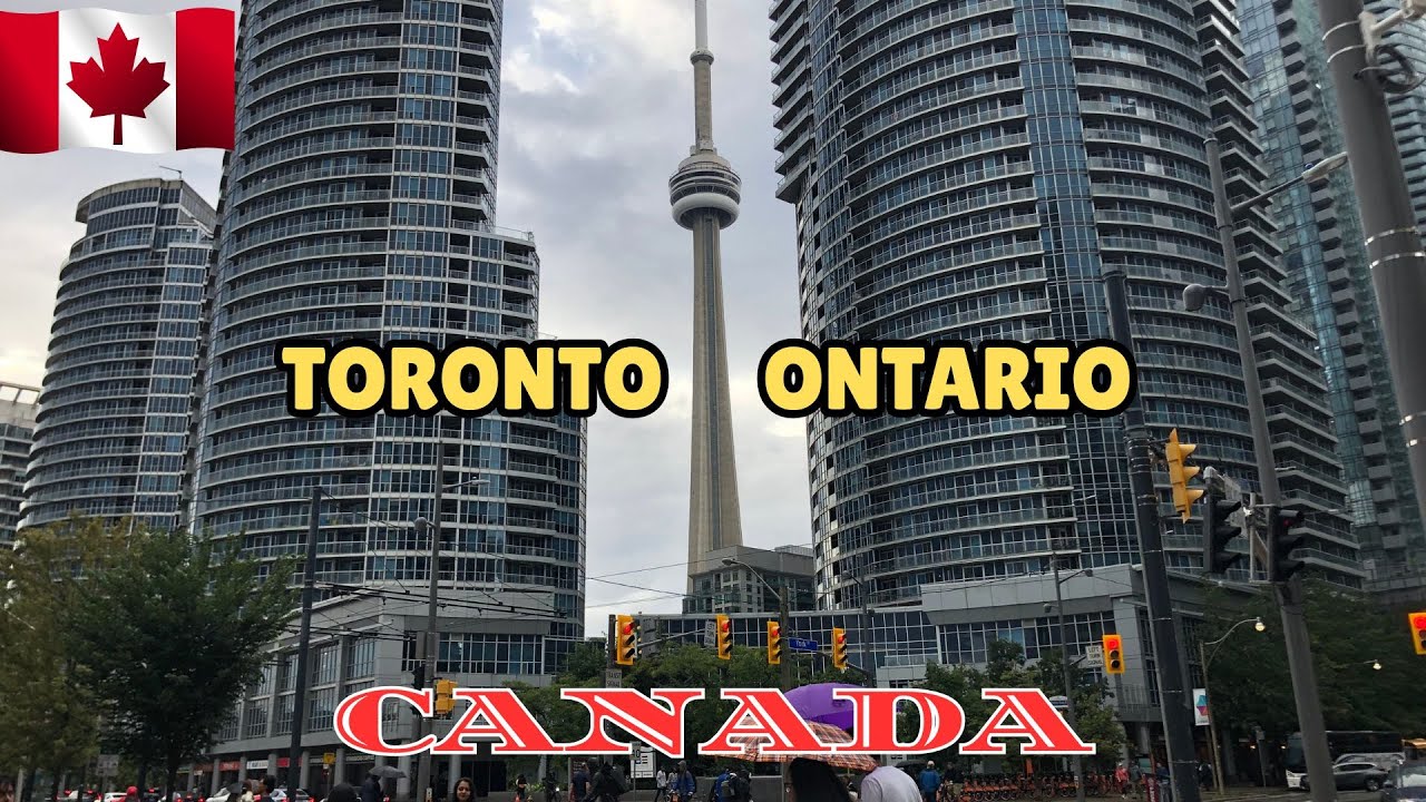 Toronto Ontario Canada Downtown, Dash Cam Ride