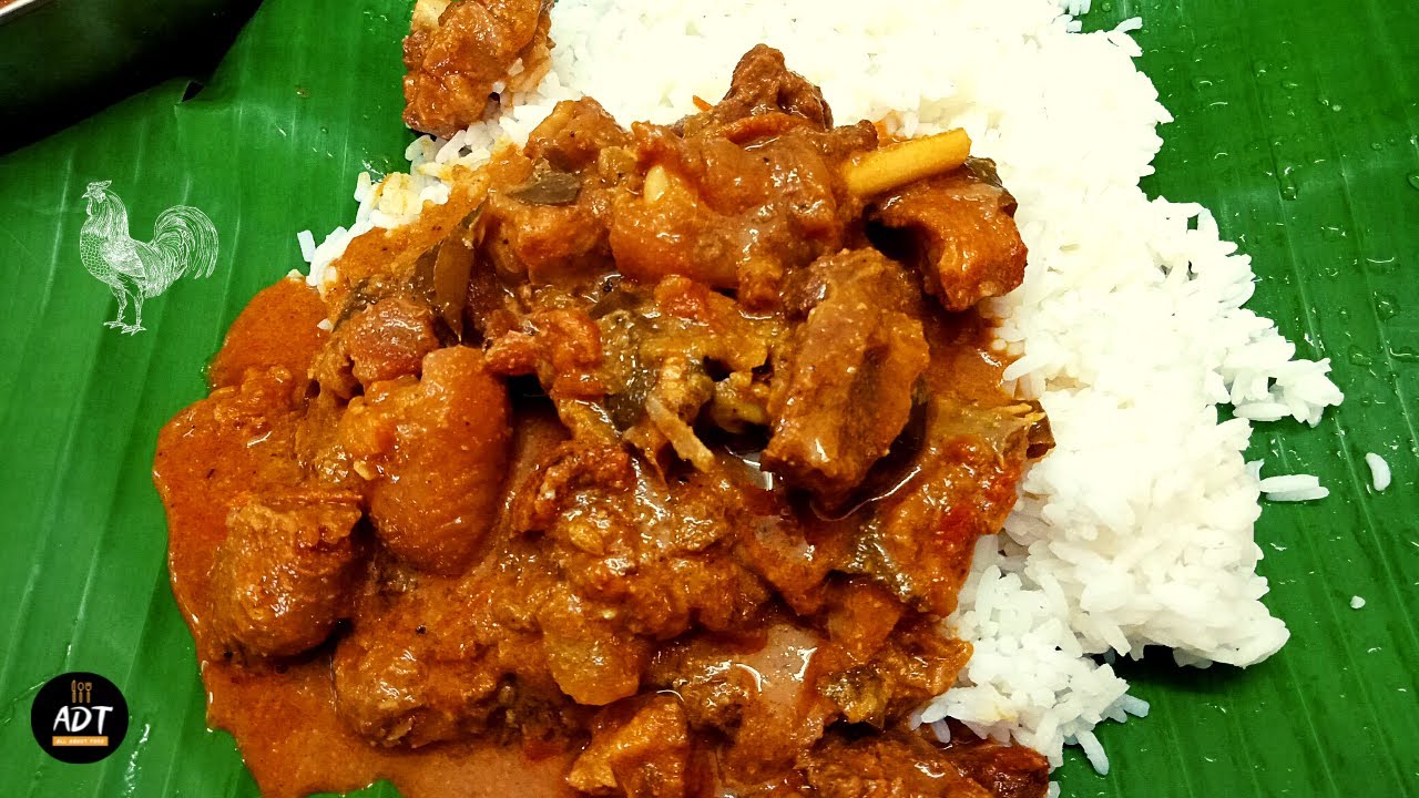 நாட்டு சேவல் கிரேவி | Rooster Gravy recipe in Tamil || Anu Dining Top