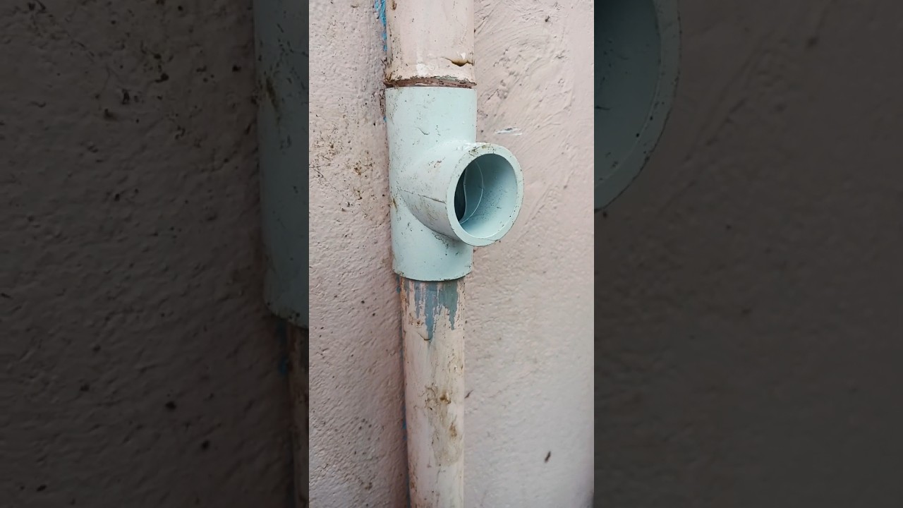joint T pvc pipe using tips #plumbing #diy #plumbingtips #plumber #pvc #pipe #work