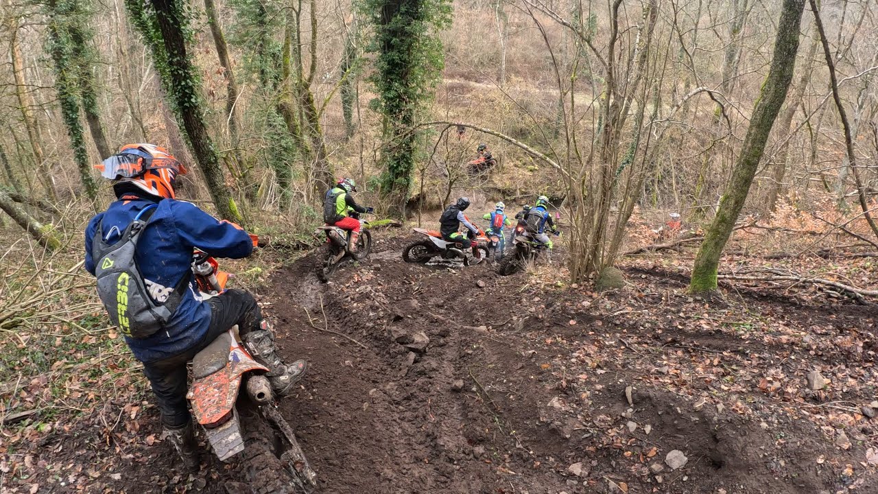 Randonnée Enduro Le Brignon : boue et passages techniques