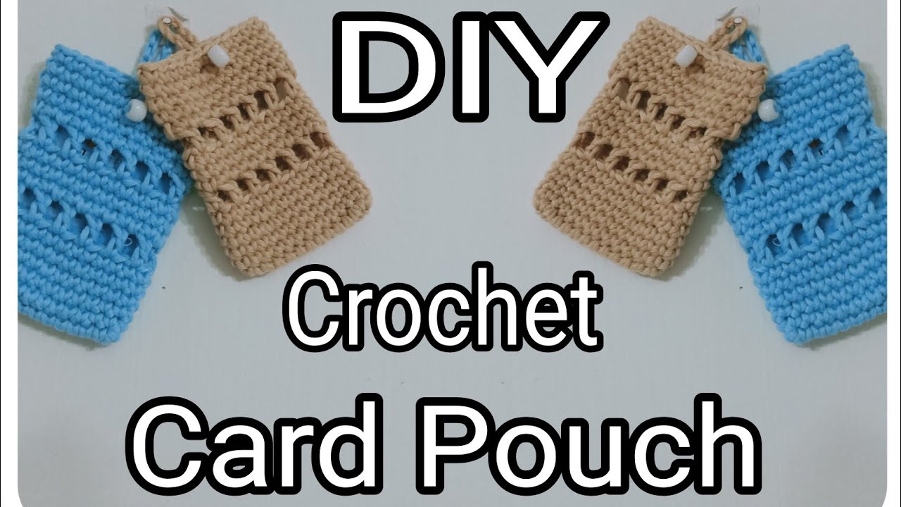 How to make a crochet card pouch / DIY card pouch / card holder/ crochet for beginners
