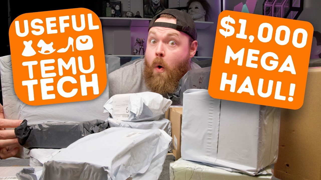 Massive $1,000 Temu Tech Mega Haul - 16 Useful Gadgets & Gear (Part 1)