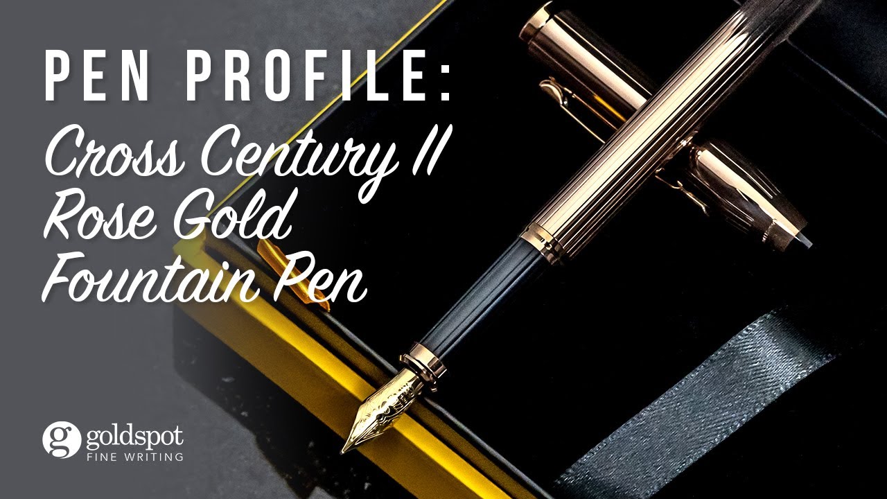 Cross Century II Rose Gold Fountain Pen - Unboxing and Writing Sample